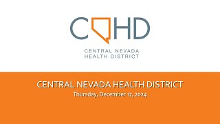 Central Nevada Health District | December 12, 2024