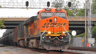 BNSF Leading CSX K Train Through St Denis