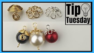 DIY Wire Bead Caps Tip Tuesday Jewelry Making Tutorial