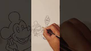 how to draw Mickey and friends #mickeymouse #mickeymouseclubhouse #disney #artist #art #sketch