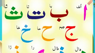 Alif baa taa saa jeem with pronunciation ( arabic letter for beginners)