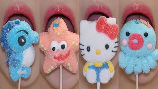 Asmr🍦😺🐰 이모지 입술먹방 마시멜로우 젤리 Marshmallow mukbang Jelly eatingsound