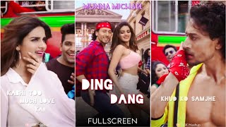 Ding Dang :- fullscreen status | Tiger Shroff | Niddhi Agarwal | Meri Wali Ding Dang Karti HaiStatus