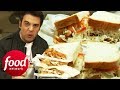 Adam Takes Down Three 1.5 Lbs Overstuffed Deli Sandwiches | Man v Food