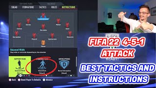 FIFA 22 - THE MOST OVERPOWERED FORMATION 4-5-1 TUTORIAL BEST TACTICS \u0026 INSTRUCTIONS HOW TO PLAY 451