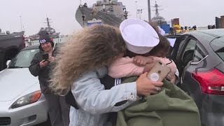 USS Winston S Churchill returns to Naval Station Norfolk from 9-month deployment