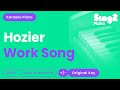 Hozier - Work Song (Piano Karaoke)