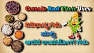 ಸಿರಿಧಾನ್ಯಗಳು ಮತ್ತು ಅದರ ಉಪಯೋಗಗಳು/Cereals and their uses/School time/