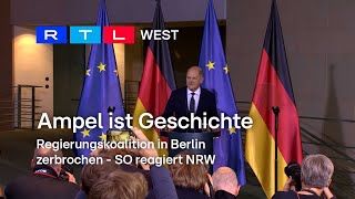 Ende der Ampel-Regierung – SO reagiert NRW auf den Koalitionsbruch | RTL WEST, 07.11.2024