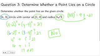 Geometry 9-3: Circles in the Coordinate Plane