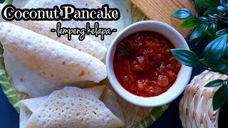 Coconut Pancake with 5 ingredients (lempeng kelapa 5 bahan), Vegetarian Recipe