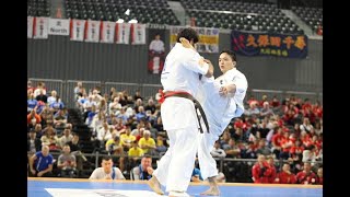 【新極真会】Court1 3rdRound8 man David Bitkash vs Kazuya Yamamoto The 12th World Karate Championship