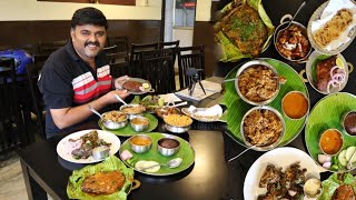 POMFRET வறுவலுடன் மதிய விருந்து | Thinaiyamuthu Restaurant