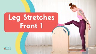 Leg Stretches Front 1 on the Ladder Barrel | Online Pilates Classes