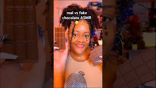 real vs fake chocolate ASMR 🍫❤️✨ #asmr #shorts