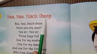Class- L.K.G. Subject- English Rhyme, Topic- (Baa, Baa, Black Sheep)