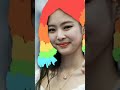 Jennie ❤ blackpink pastel rainbow hair 😊😍