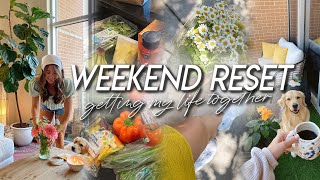 WEEKEND RESET VLOG | get my life together, healthy grocery run, post-travel reset, back to a routine