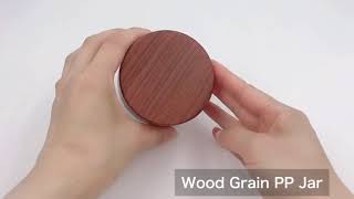 About our Wood Grain PP Jar DNJP-515