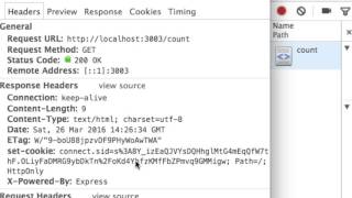 Server Side JavaScript - session 2 : counter 1