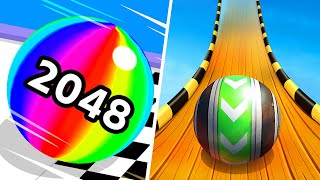 Ball run 2048 | Sky Rolling Ball 3D - All Level Gameplay Android,iOS - NEW APK M