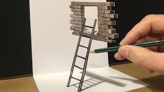 Drawing Window & Ladder - 3D Trick Art - Vamos