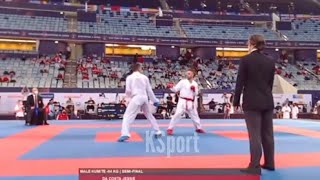 Yousef (EGY) vs Da Costa (FRA), SEMIFINAL -84 Kg - World Karate Champions Dubai 2021