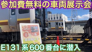 E131系600番台の車内が明らかになる！普段と違う角度から車両見学　宇都宮運転所で展示会開催