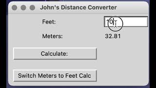 Python & TKinter Distance Conversion App