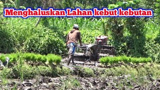 Menghaluskan lahan kebut kebutan √ Gila Traktor