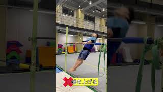 『目指せ鉄棒マスター❗️トモエが出来る3つのポイント❗️』#shorts #gymnastics #acrobatics #鉄棒 #体操 #逆上がり