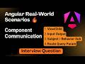 Master Angular Component Communication | Input, Output, ViewChild, Subject, Query Params