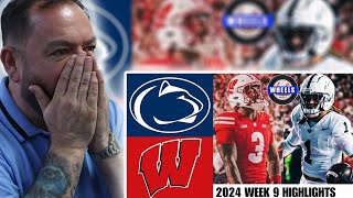 BRITS React to #3 Penn State vs Wisconsin | Full Game Highlights | 2024 College Football Highlights