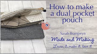 How to make a dual pocket pouch/ crossover body bag