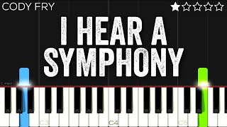 Cody Fry - I Hear A Symphony  Easy Piano Tutorial
