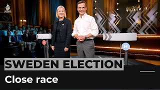 Parties in Sweden election ‘completely even’ as far right surges