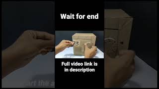 Makeing Cardboard Safe Box With Combination diy simple invention #crafts #inventions #shorts #viral