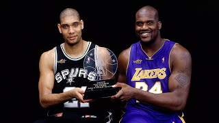 Tim Duncan Spurs Reebok & Shaquille O'Neal Lakers Nike Hardwood Classics Swingman Jerseys