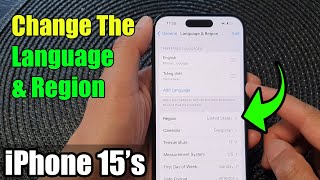 iPhone 15/15 Pro Max: How to Change The Language \u0026 Region