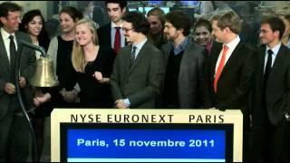 15 Nov 2011 Master Program Students From Sorbonne University Law School Ring Paris Closing Bell