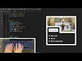 ASMR Programming - Create Inverted Border Radius Card with HTML CSS - No Talking