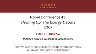 Paul L. Joskow at Nobel Conference 43