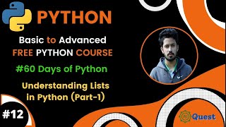 Day-12🐍 60 Days of Python | Python Lists: Understanding Lists in Python | Python Bangla Tutorial
