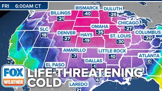 Life-Threatening Cold To Overtake Much Of U.S. Heading Into Christmas