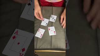 How to MAGICALLY change the color of the 4 ACES😳