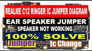 Realme C12 Ringer \u0026 Ear Speaker IC Jumper Diagram | Speaker Not Working Solution