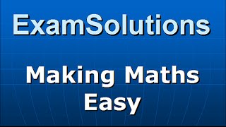 Equation of a plane in the form (r-a).n=0 : ExamSolutions Maths Revision