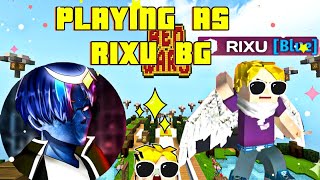 Playing As ✨RIXU BG✨ in bedwars blockmango @RIXUroblox #bedwars #blockmango