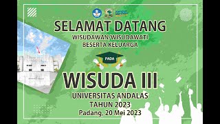 Universitas Andalas - Wisuda III Tahun 2023