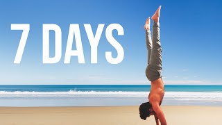 Learning to Handstand in 7 Days